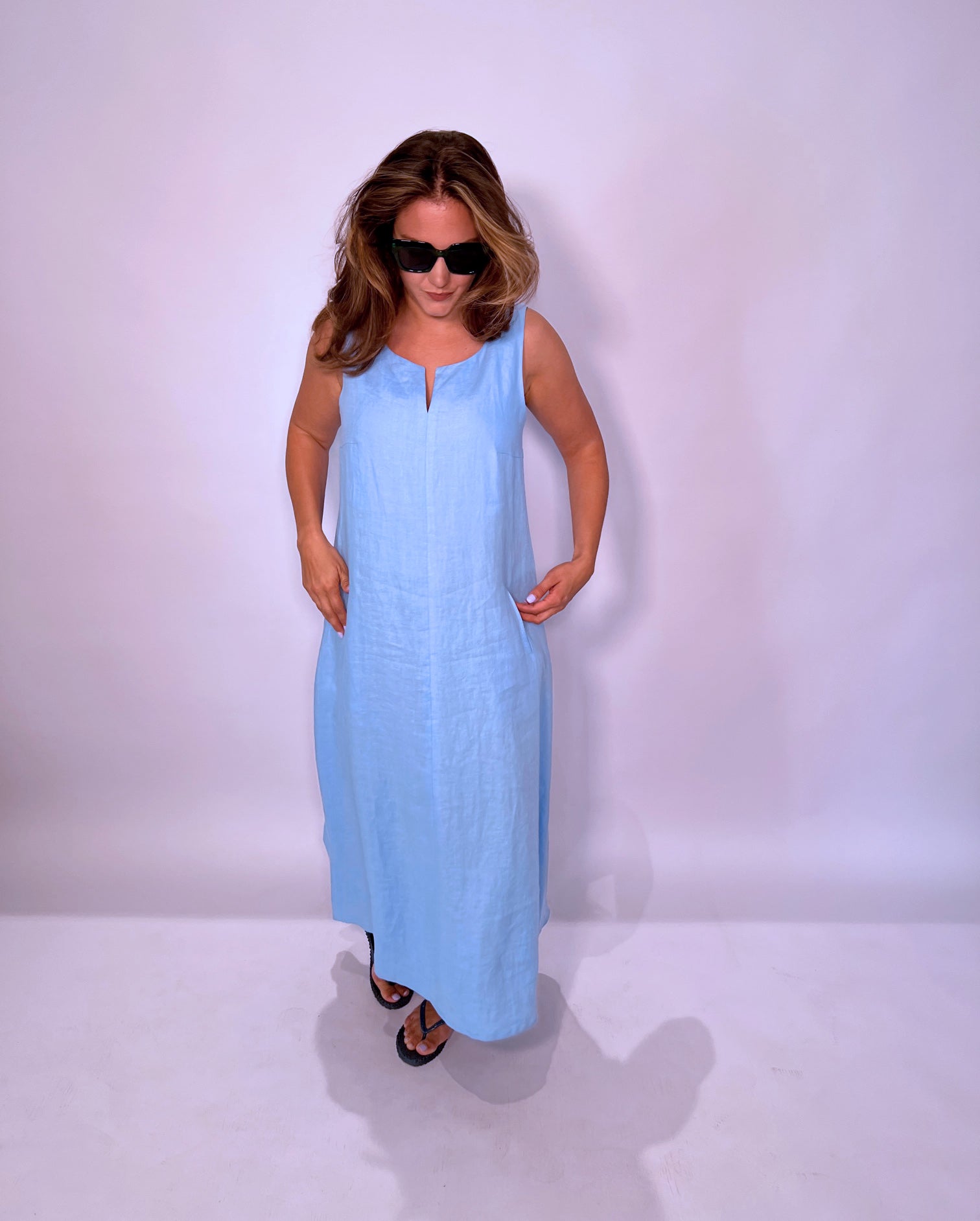 Riani leinenkleid blau Clearance